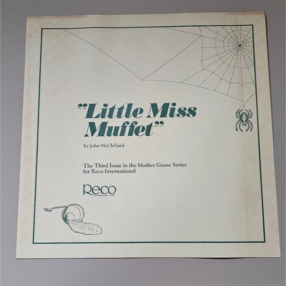 Vintage Little Miss Muffet Decorative Plate | John McClelland - Picture 4 of 4